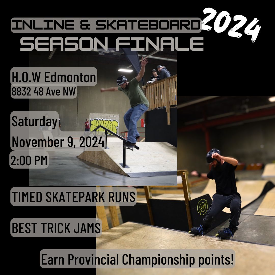 2024 Skateboard & Inline Season FINALE Nov. 9